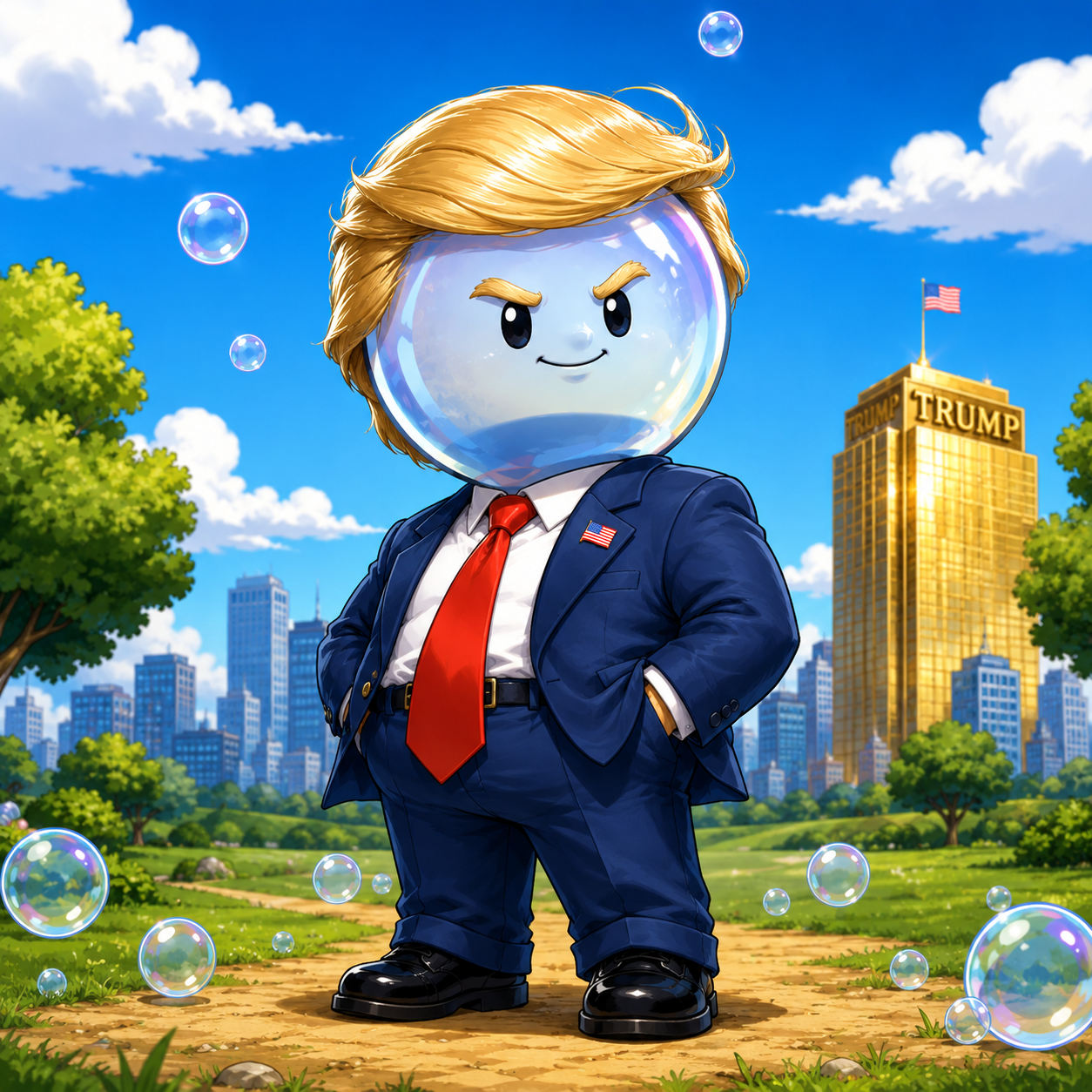 Bubble Trump logo